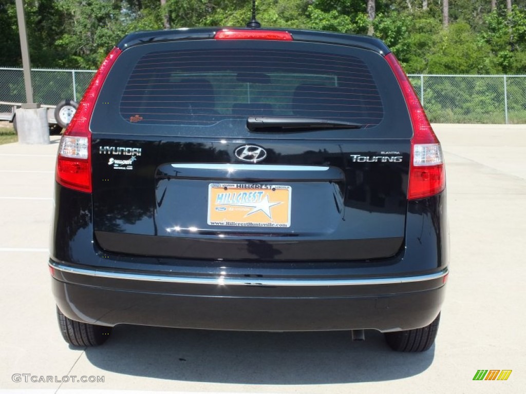 2012 Elantra GLS Touring - Midnight Black / Beige photo #6