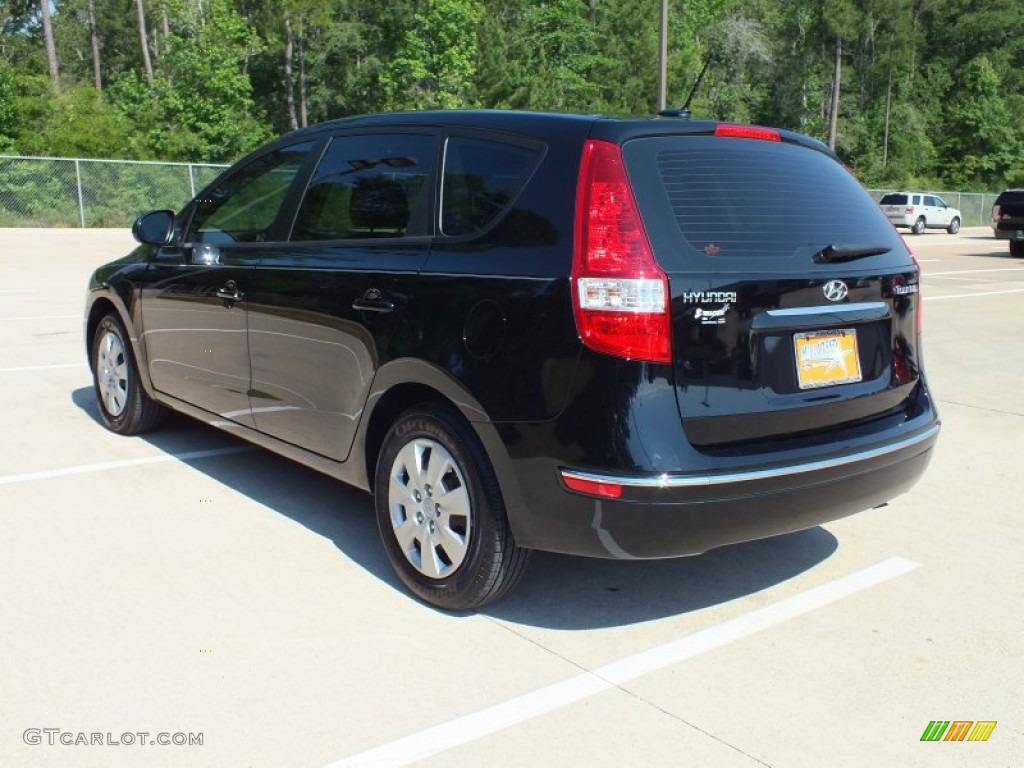 2012 Elantra GLS Touring - Midnight Black / Beige photo #7