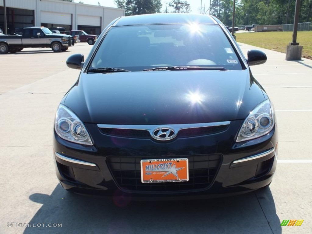 2012 Elantra GLS Touring - Midnight Black / Beige photo #10