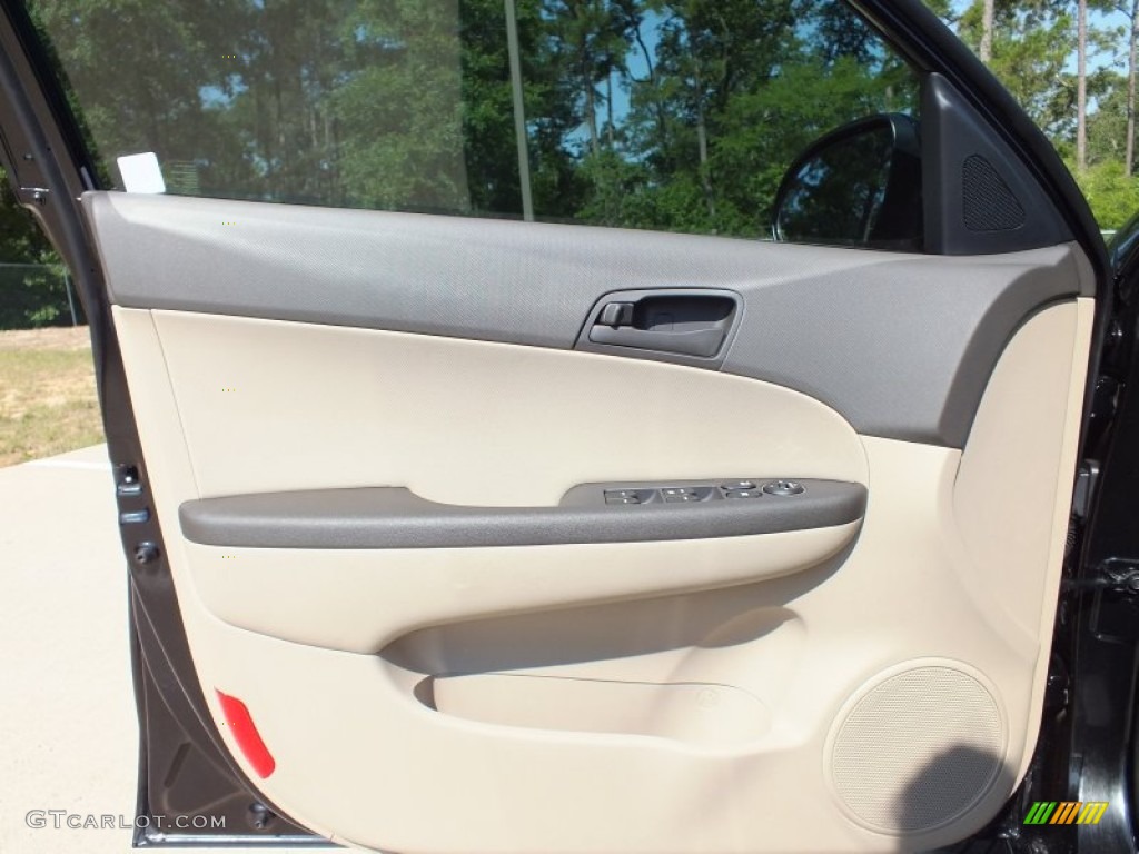 2012 Elantra GLS Touring - Midnight Black / Beige photo #13