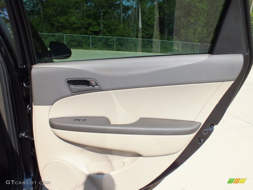 2012 Elantra GLS Touring - Midnight Black / Beige photo #16