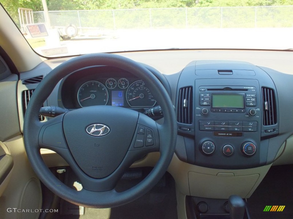 2012 Elantra GLS Touring - Midnight Black / Beige photo #26