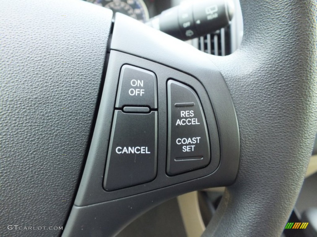 2012 Elantra GLS Touring - Midnight Black / Beige photo #28
