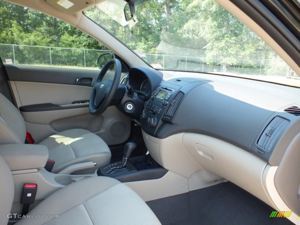 2012 Elantra GLS Touring - Midnight Black / Beige photo #38