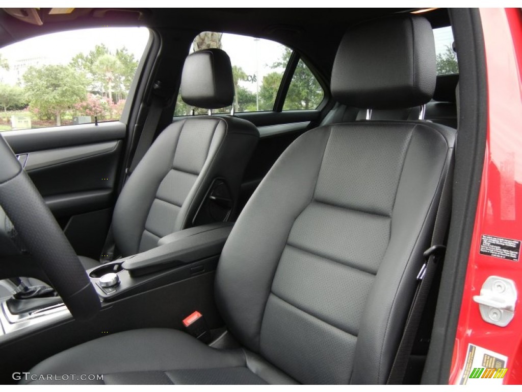 Black Interior 2012 Mercedes-Benz C 250 Sport Photo #65291849