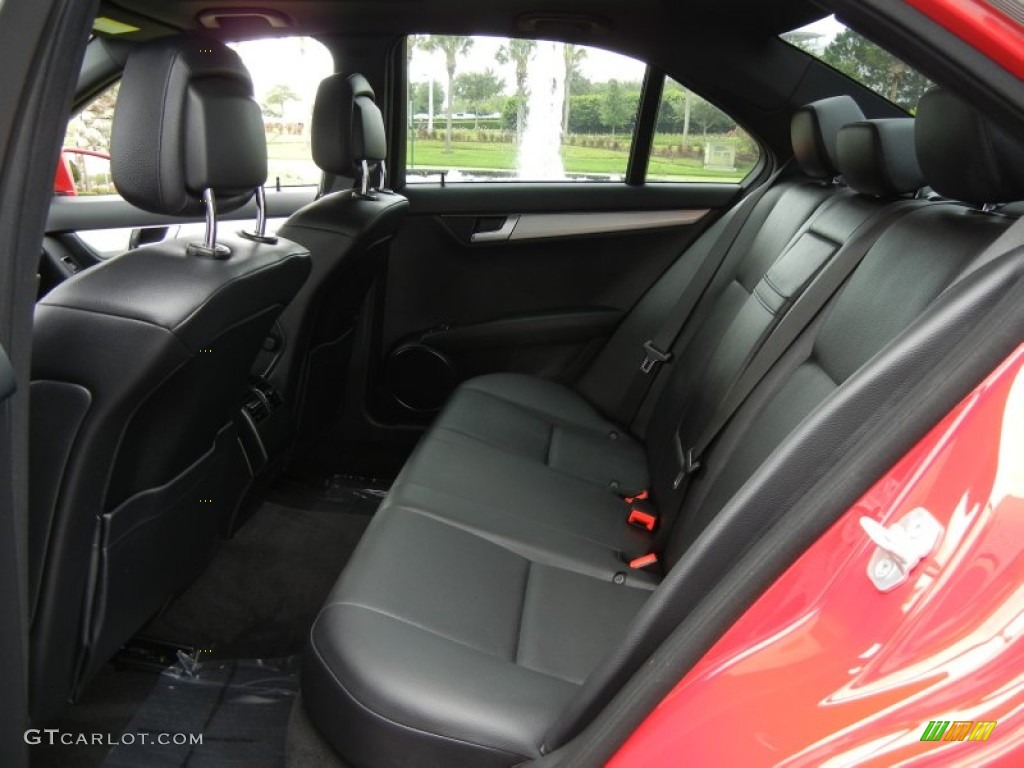 Black Interior 2012 Mercedes-Benz C 250 Sport Photo #65291864