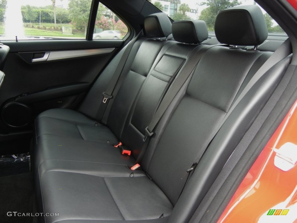 Black Interior 2012 Mercedes-Benz C 250 Sport Photo #65291873