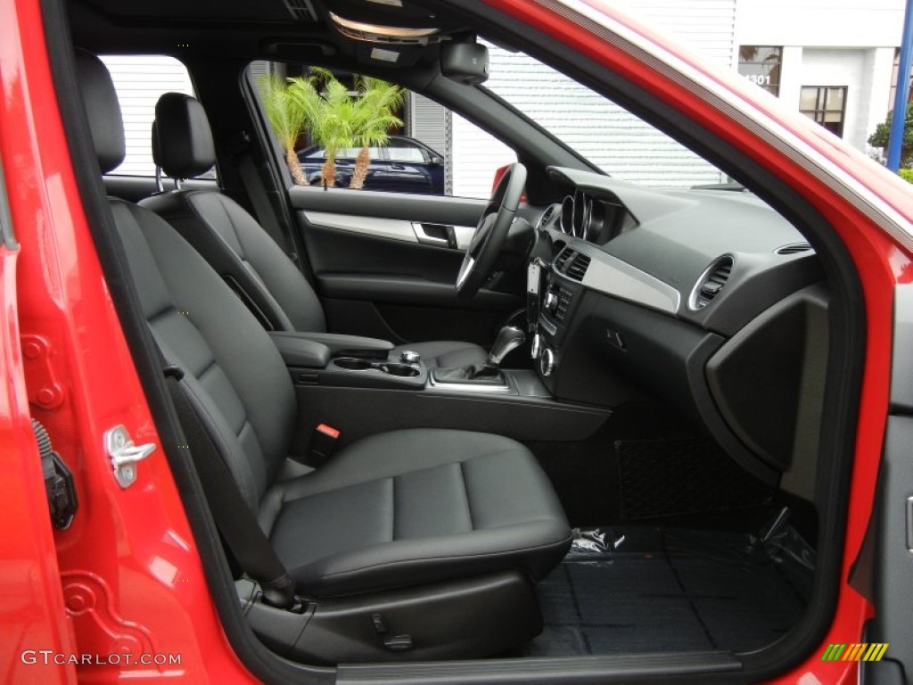 Black Interior 2012 Mercedes-Benz C 250 Sport Photo #65291882