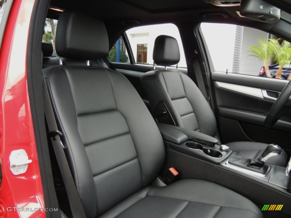 Black Interior 2012 Mercedes-Benz C 250 Sport Photo #65291891