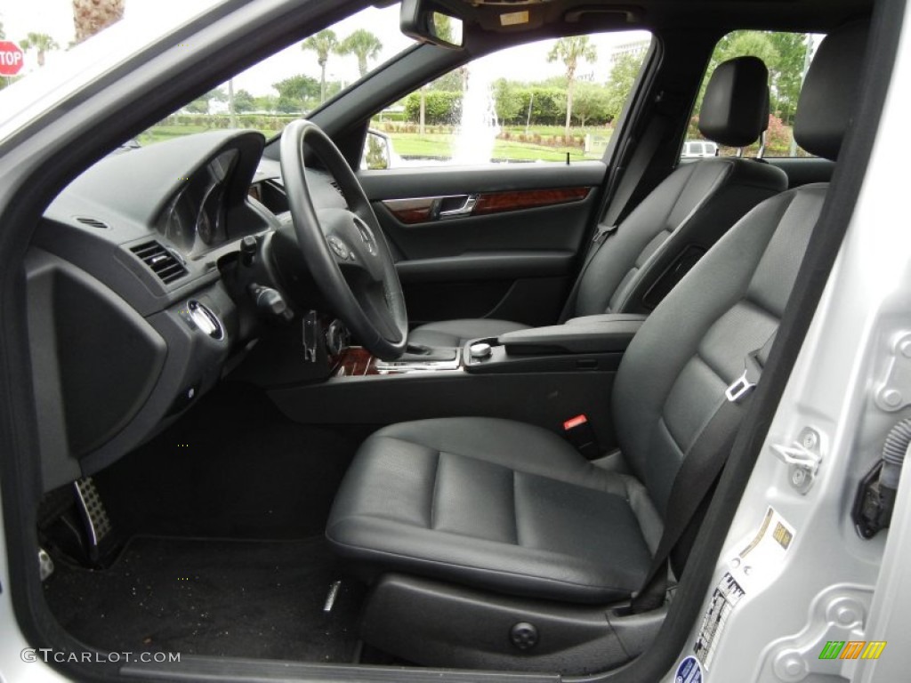 Black Interior 2011 Mercedes-Benz C 300 Sport Photo #65292074