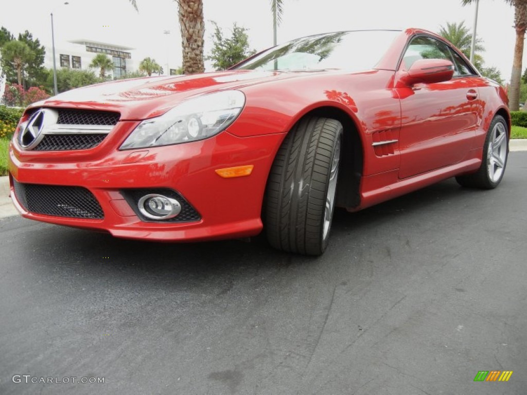 Mars Red 2009 Mercedes-Benz SL 550 Roadster Exterior Photo #65292269