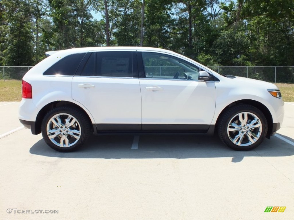 White Platinum Tri-Coat 2013 Ford Edge Limited EcoBoost Exterior Photo #65292416