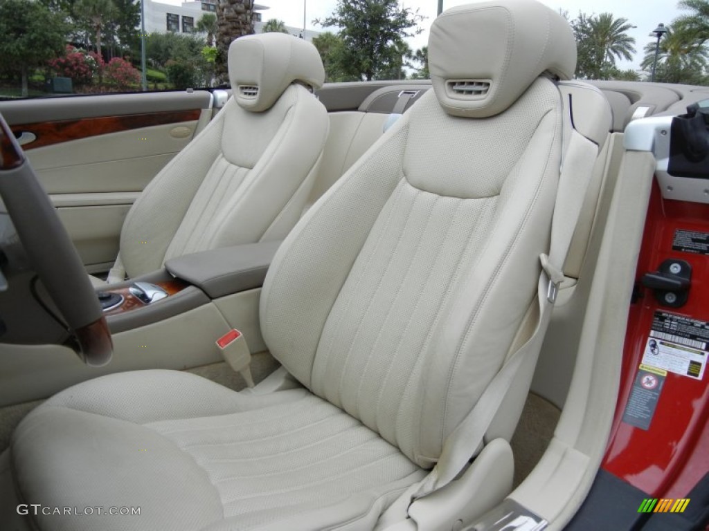 Stone Interior 2009 Mercedes-Benz SL 550 Roadster Photo #65292440