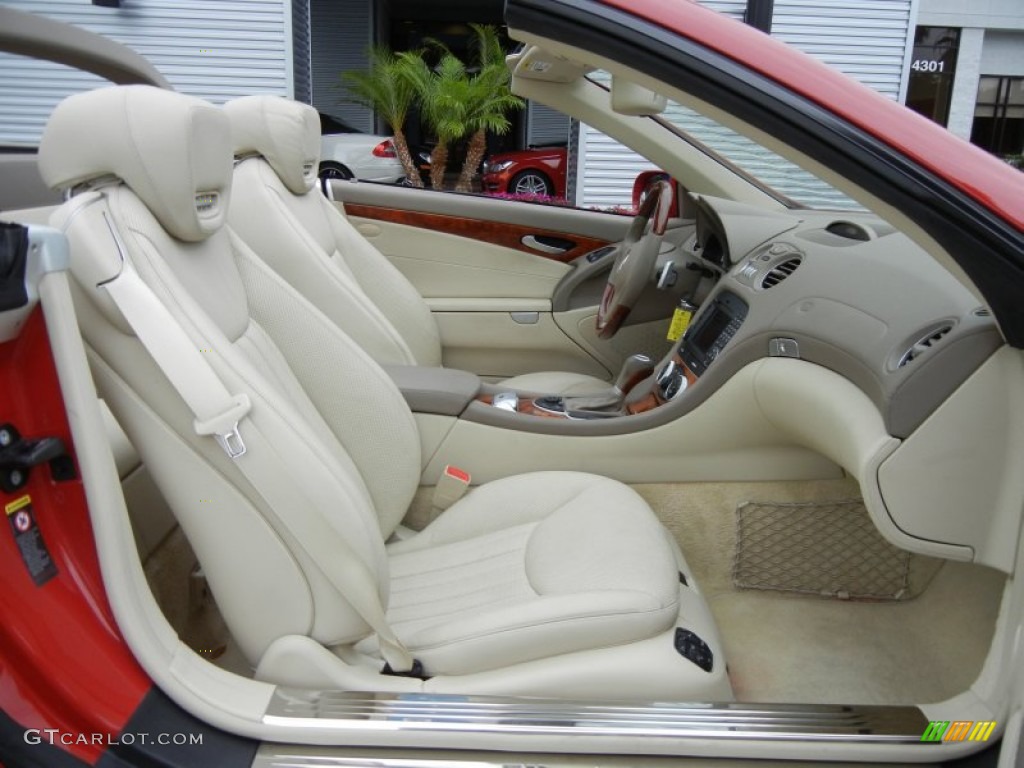 Stone Interior 2009 Mercedes-Benz SL 550 Roadster Photo #65292476