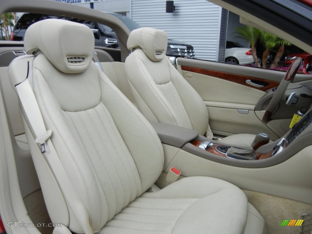 Stone Interior 2009 Mercedes-Benz SL 550 Roadster Photo #65292485