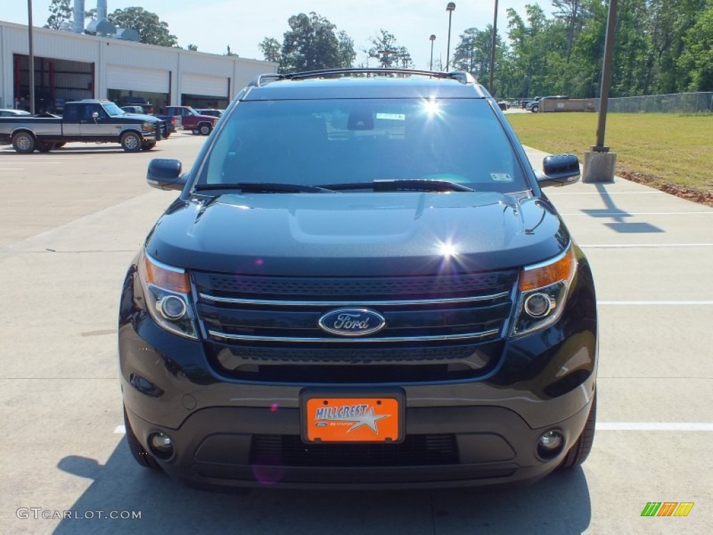 2013 Explorer Limited EcoBoost - Tuxedo Black Metallic / Pecan/Charcoal Black photo #10