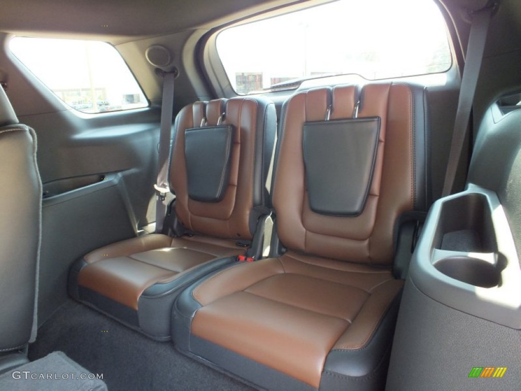 Pecan Charcoal Black Interior 2013 Ford Explorer Limited