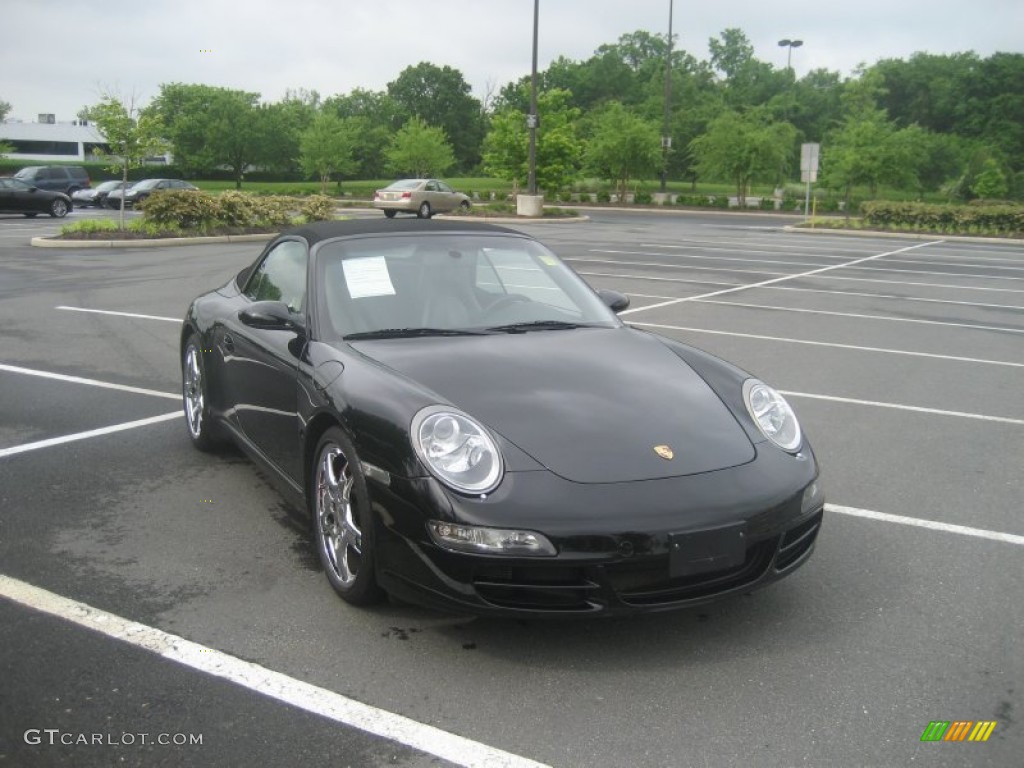 2005 911 Carrera S Cabriolet - Black / Black photo #3