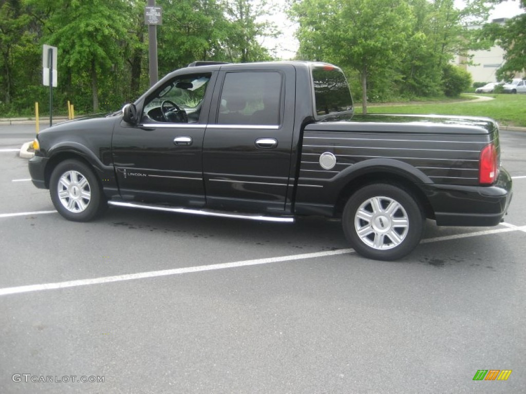 Black Clearcoat 2002 Lincoln Blackwood Crew Cab Exterior Photo #65295590