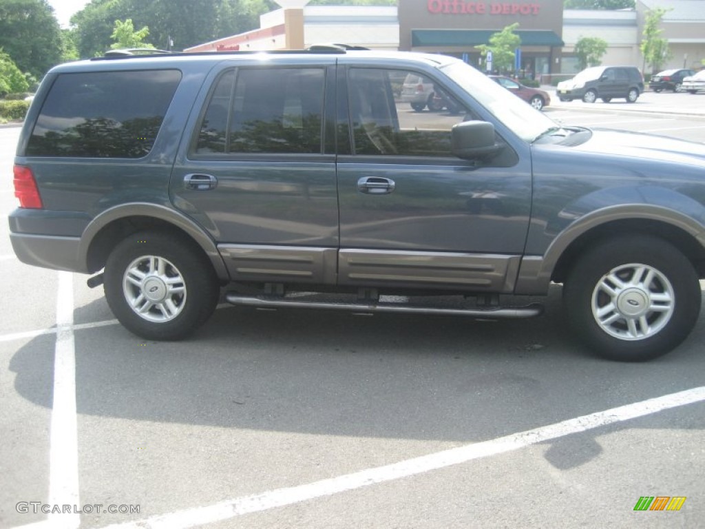 2004 Expedition XLT 4x4 - True Blue Metallic / Medium Flint Gray photo #5