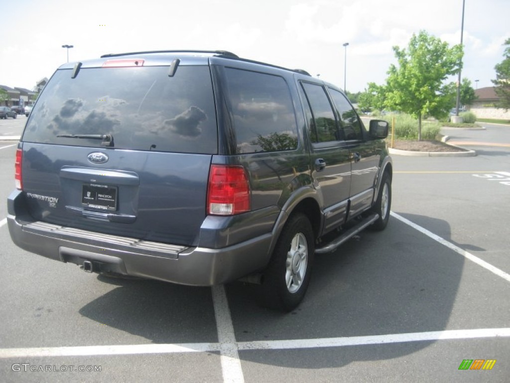 2004 Expedition XLT 4x4 - True Blue Metallic / Medium Flint Gray photo #6