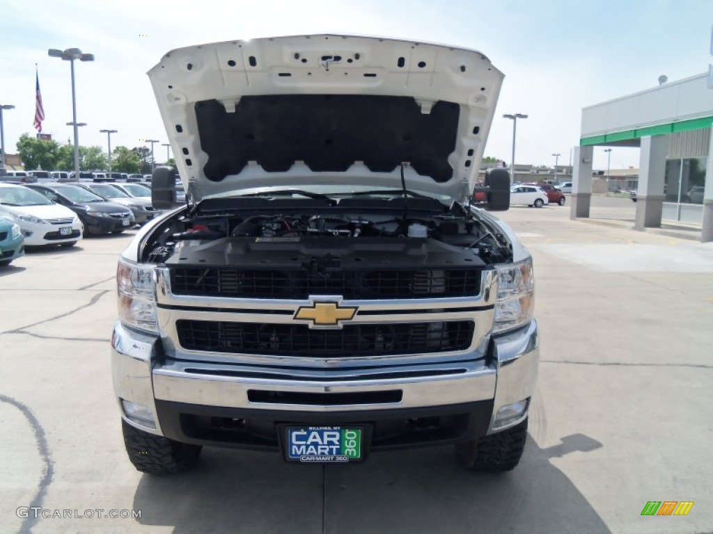 2009 Silverado 3500HD LTZ Crew Cab 4x4 - Summit White / Ebony photo #3