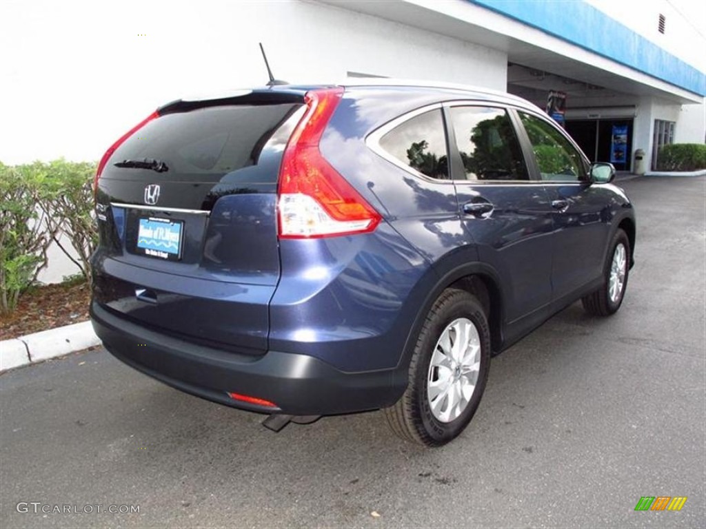 2012 CR-V EX-L - Twilight Blue Metallic / Gray photo #3