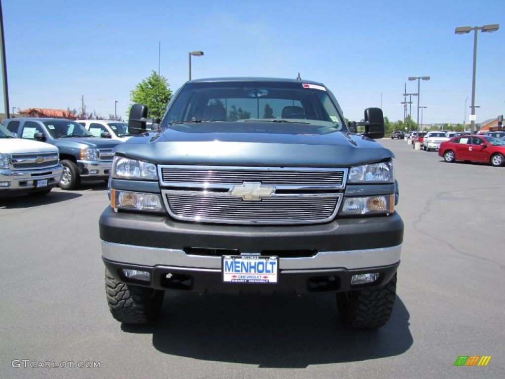 2007 Silverado 2500HD Classic LT Crew Cab 4x4 - Blue Granite Metallic / Dark Charcoal photo #2