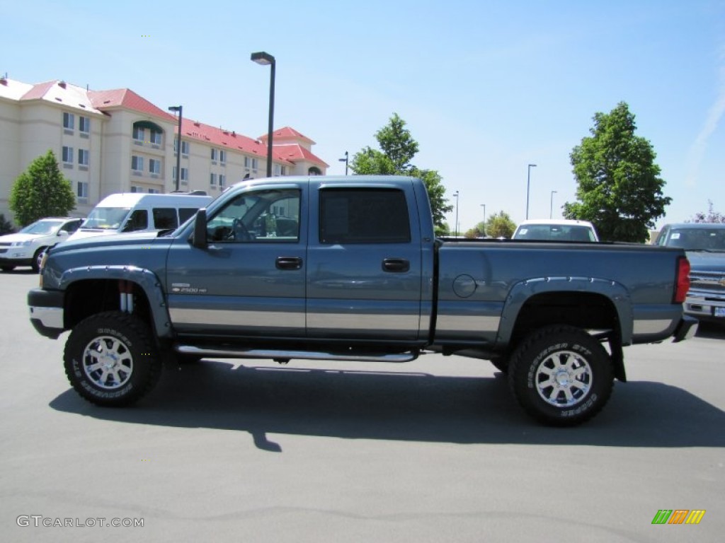 2007 Silverado 2500HD Classic LT Crew Cab 4x4 - Blue Granite Metallic / Dark Charcoal photo #4