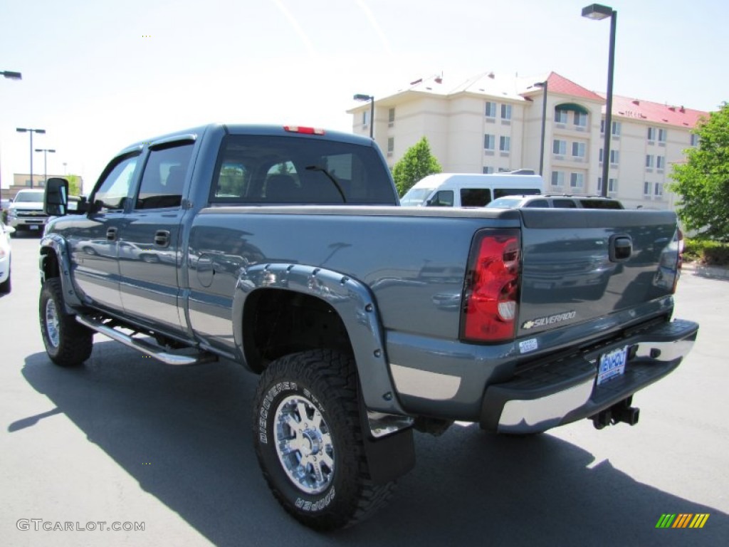 2007 Silverado 2500HD Classic LT Crew Cab 4x4 - Blue Granite Metallic / Dark Charcoal photo #5