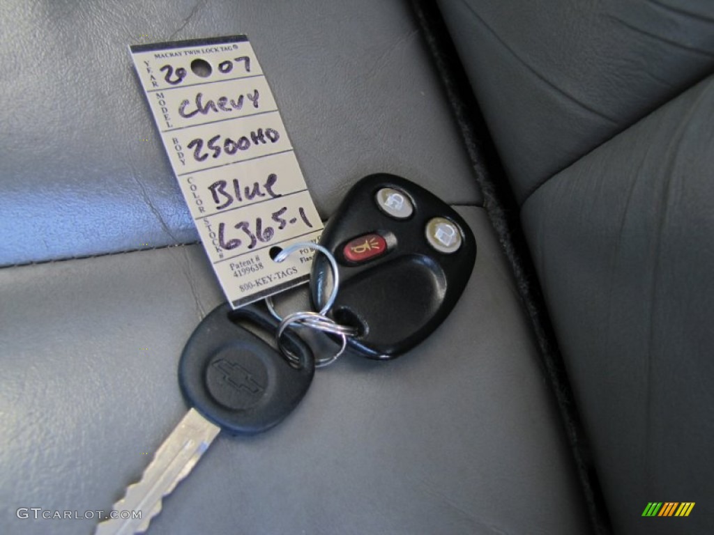 2007 Silverado 2500HD Classic LT Crew Cab 4x4 - Blue Granite Metallic / Dark Charcoal photo #34