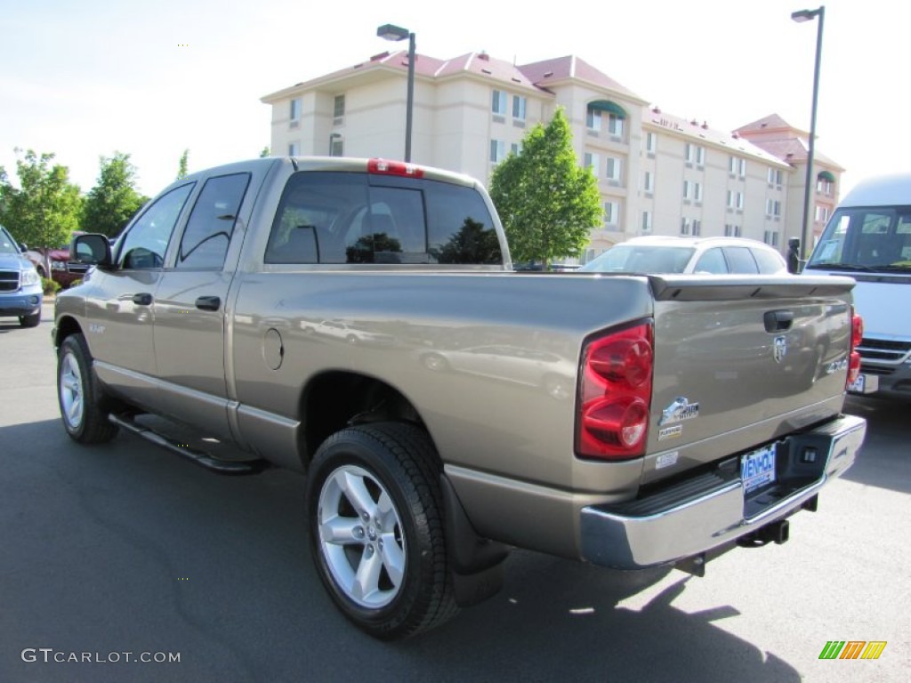 2008 Ram 1500 Big Horn Edition Quad Cab 4x4 - Light Khaki Metallic / Medium Slate Gray photo #5