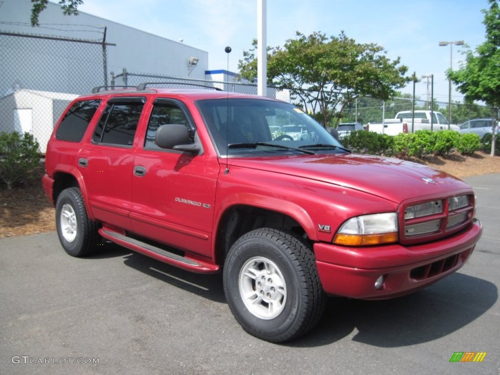 1998 Durango SLT 4x4 - Chili Pepper Red / Gray photo #1