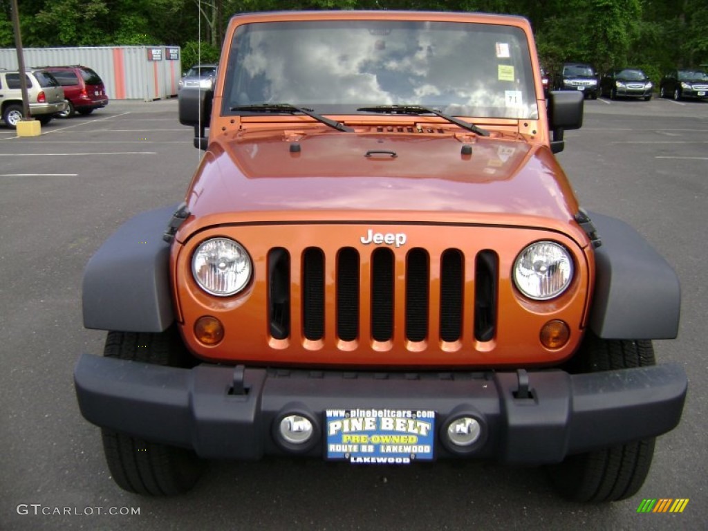 2011 Wrangler Sport S 4x4 - Mango Tango Pearl / Black photo #2