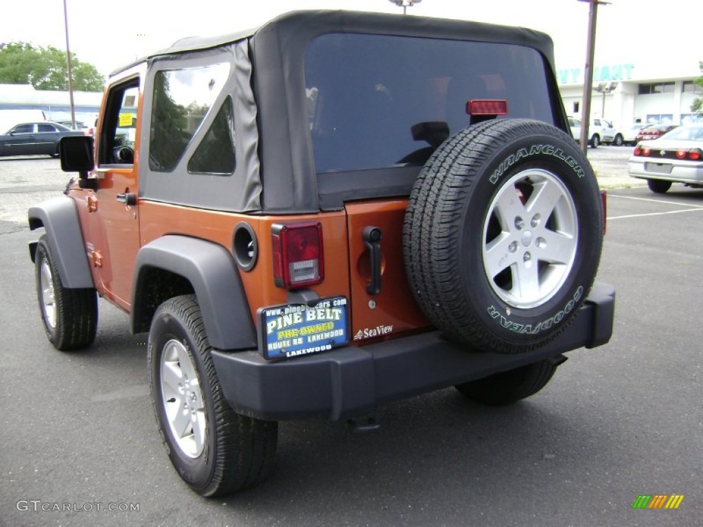 2011 Wrangler Sport S 4x4 - Mango Tango Pearl / Black photo #6