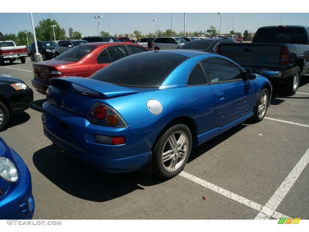 2003 Eclipse GT Coupe - Flash Blue Pearl / Midnight photo #2