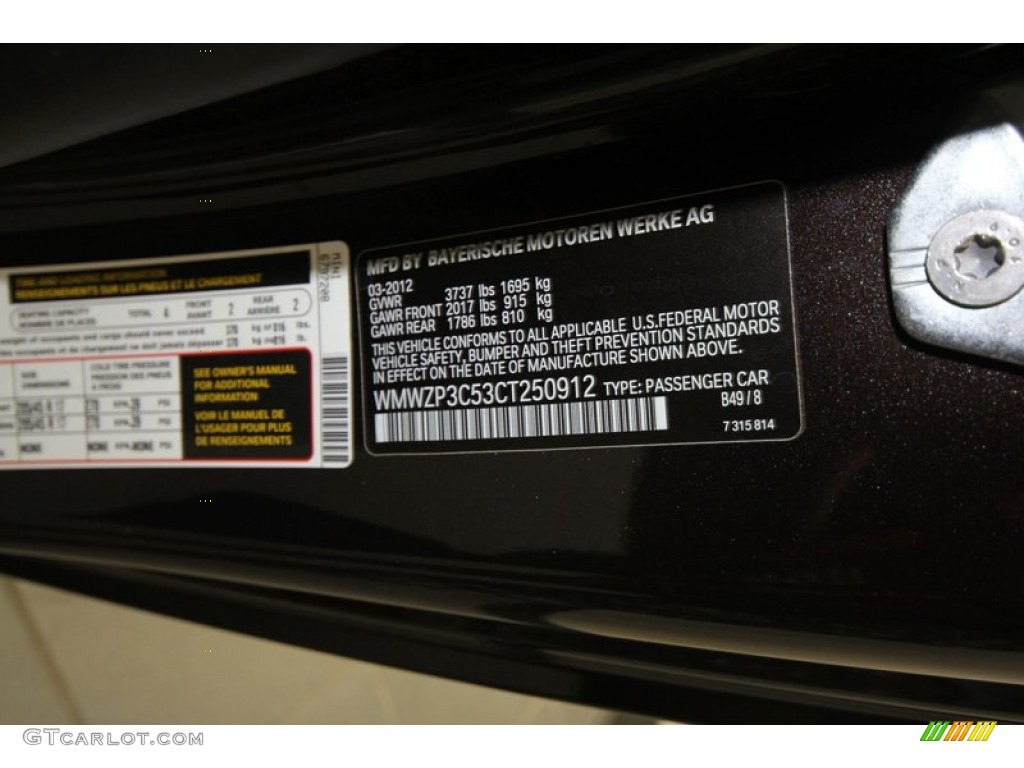 2012 Cooper Color Code B49 for Ice Chocolate Metallic Photo #65303729