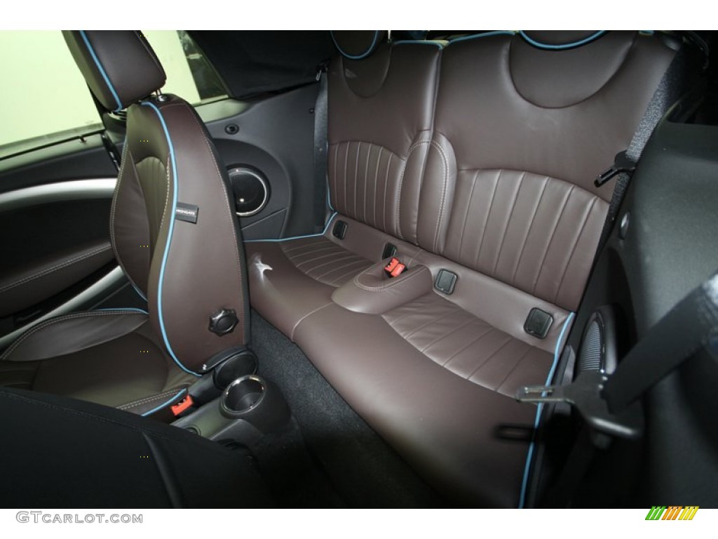 Dark Truffle Lounge Leather Interior 2012 Mini Cooper S Convertible Highgate Package Photo #65303738