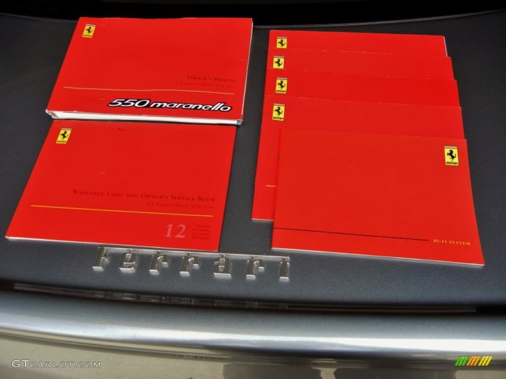 2000 Ferrari 550 Maranello Books/Manuals Photos