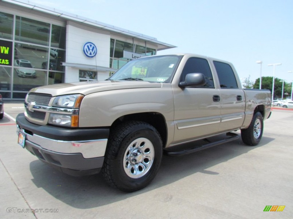 2005 Silverado 1500 LS Crew Cab 4x4 - Sandstone Metallic / Tan photo #1