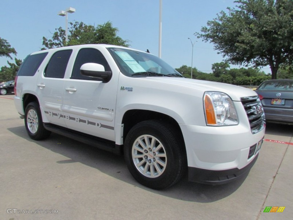 Summit White 2008 GMC Yukon Hybrid Exterior Photo #65304542