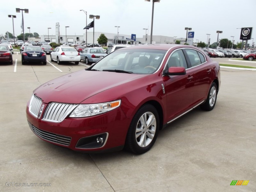 2009 MKS Sedan - Sangria Red Metallic / Light Camel photo #1