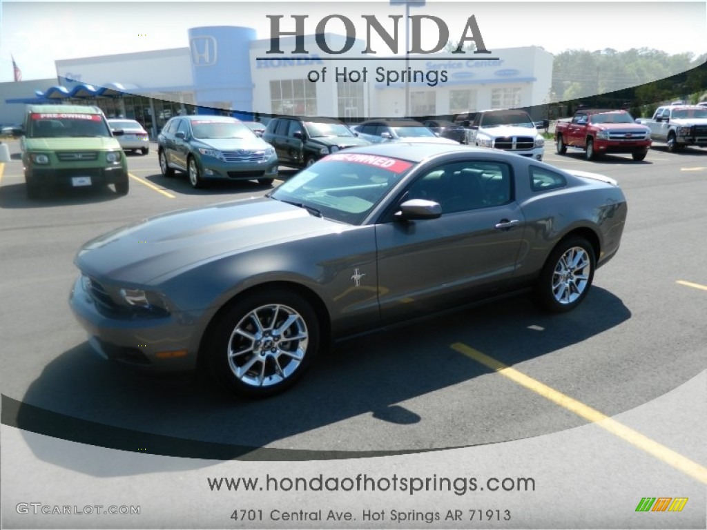 2010 Mustang V6 Premium Coupe - Sterling Grey Metallic / Charcoal Black photo #1