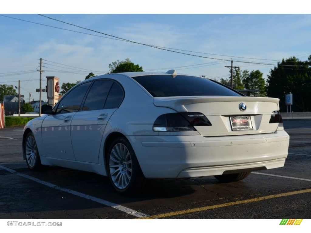 2004 7 Series 745i Sedan - Alpine White / Black/Creme Beige photo #5
