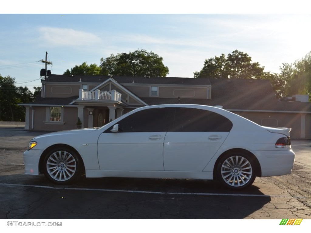 2004 7 Series 745i Sedan - Alpine White / Black/Creme Beige photo #15