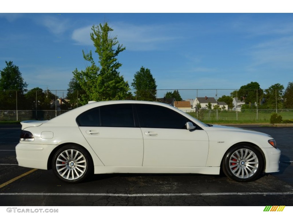 2004 7 Series 745i Sedan - Alpine White / Black/Creme Beige photo #16