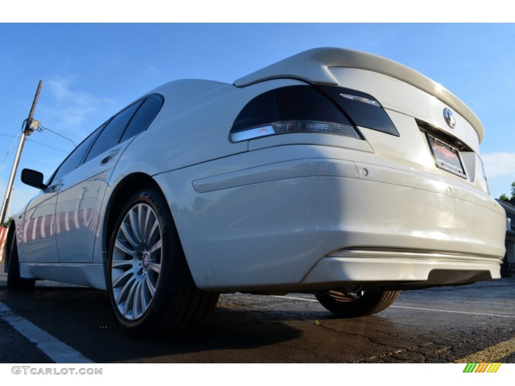 2004 7 Series 745i Sedan - Alpine White / Black/Creme Beige photo #19