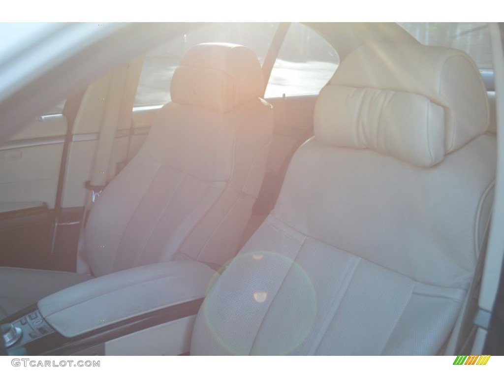 2004 7 Series 745i Sedan - Alpine White / Black/Creme Beige photo #20