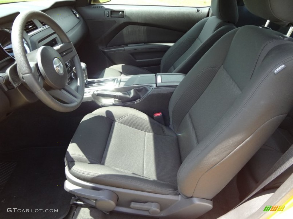 2012 Mustang V6 Coupe - Yellow Blaze Metallic Tri-Coat / Stone photo #4