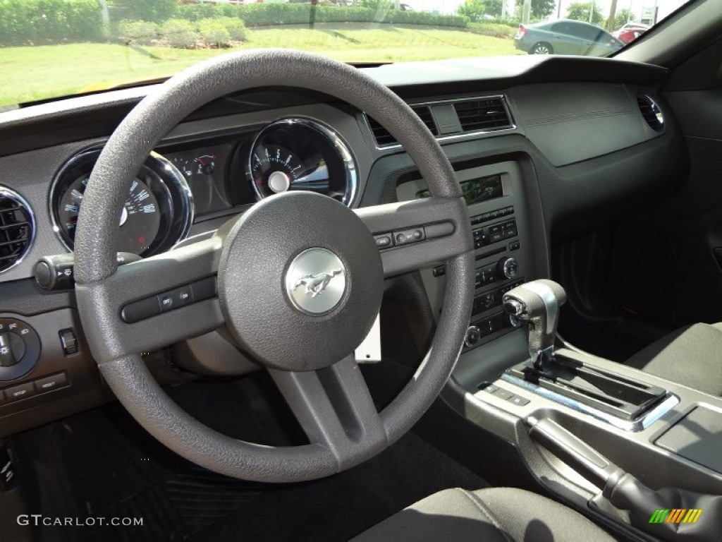 2012 Mustang V6 Coupe - Yellow Blaze Metallic Tri-Coat / Stone photo #6
